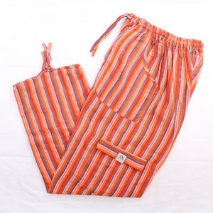 (XL) Redish Orange with a Bit of White Lounge Pants 0151