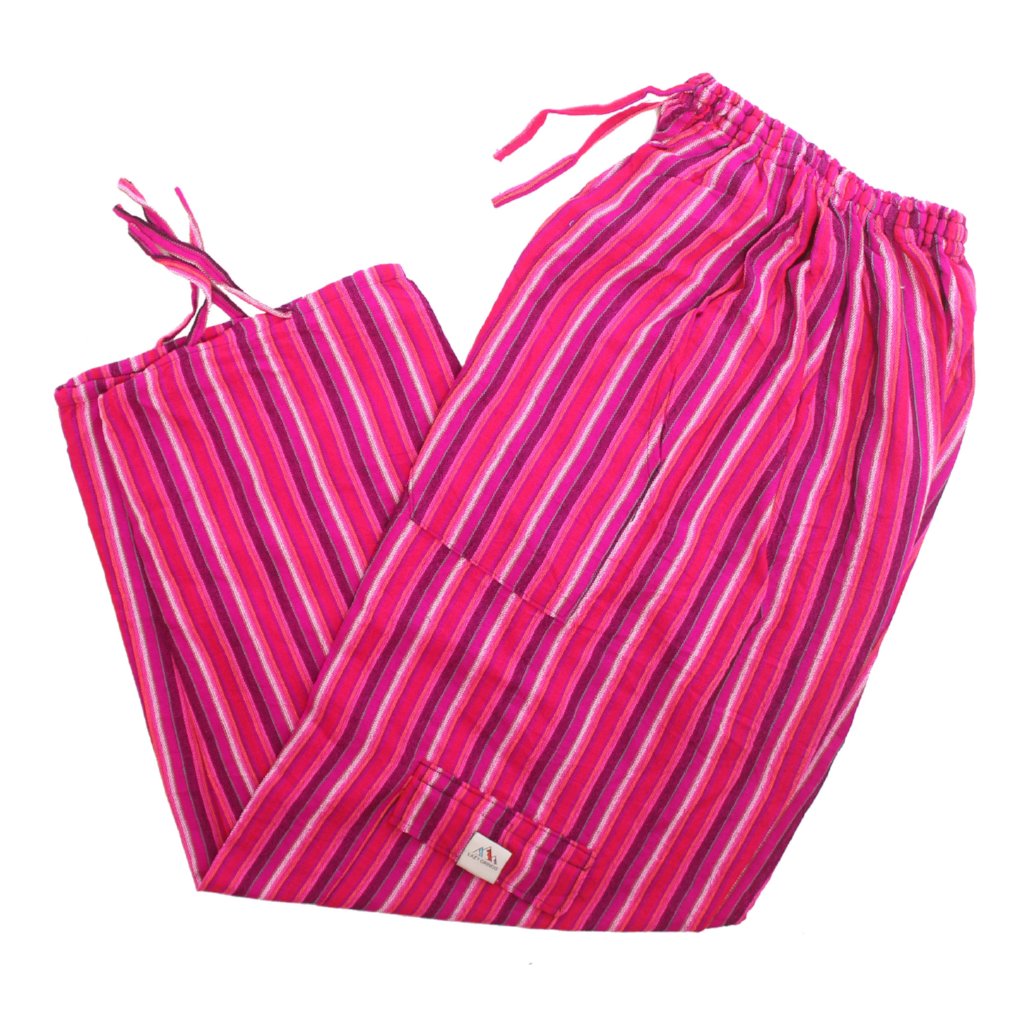 (XL) Pinkish Purple with White Lounge Pants 0152