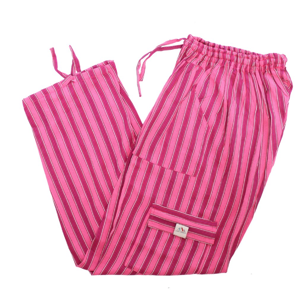 (XL) Pinkish Pink with some White Lounge Pants 0153
