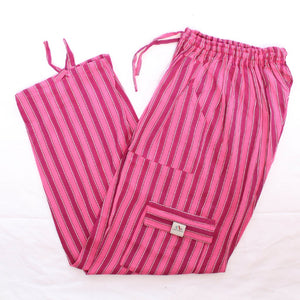 (XL) Pinkish Pink with some White Lounge Pants 0153