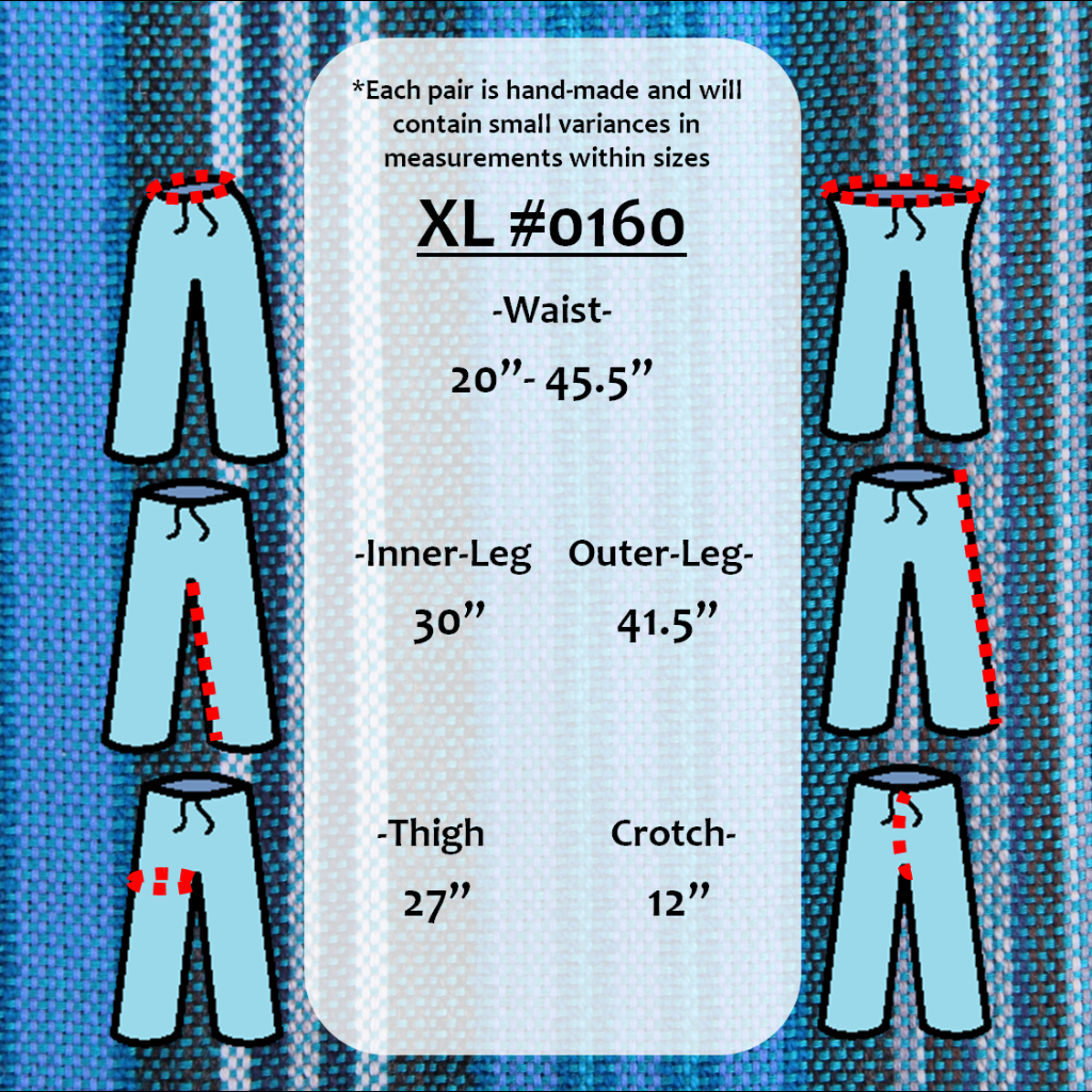 (XL) Whiteish Grayish Blue Lounge Pants 0160