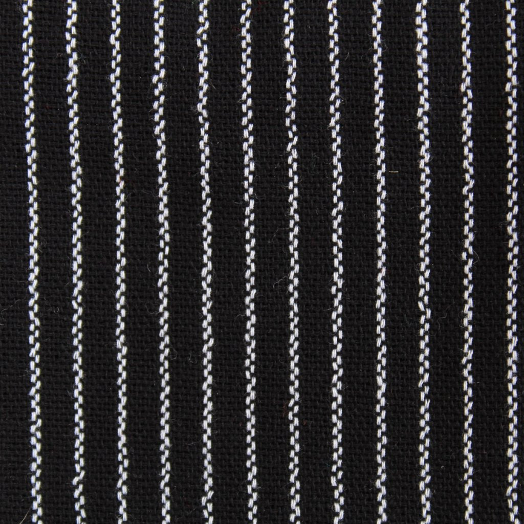 (XL) Black with White Stripies 0162