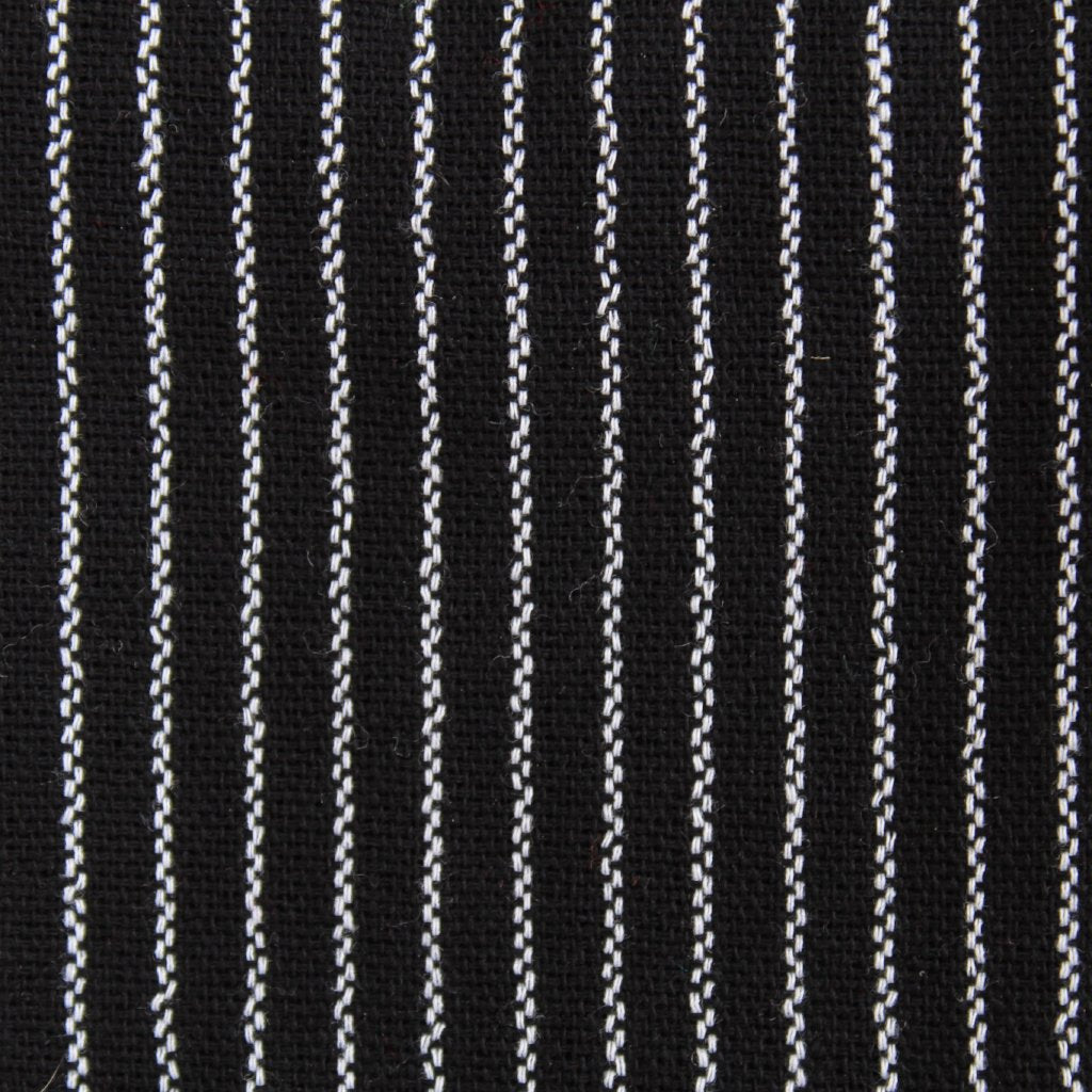(XL) Black with White Stripies 0162