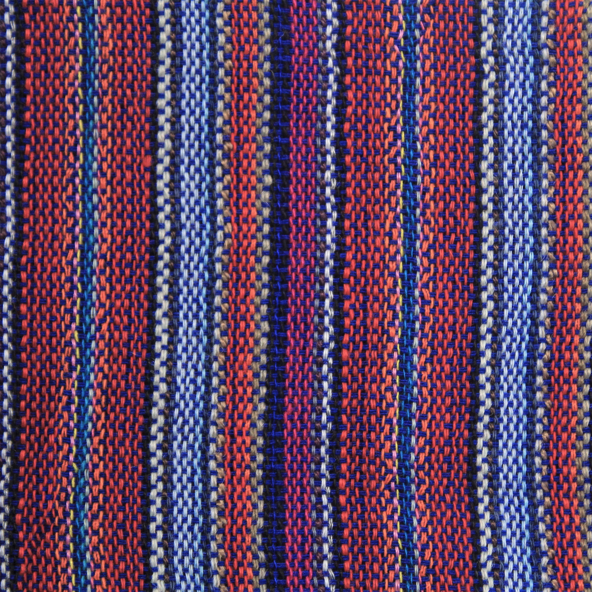 (XL) Redish with Purple and Blue Stripes 0176
