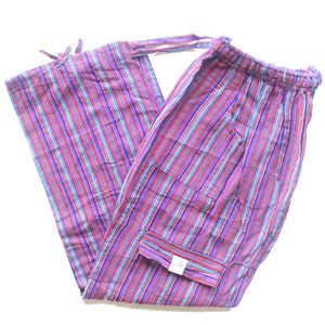 (XL) Redish with Purple and Blue Stripes 0176