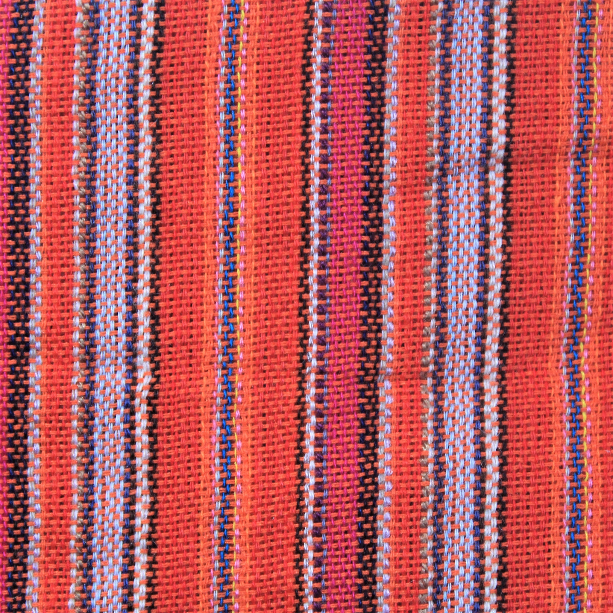 (Large) Orange with Redish White Stripes 0177