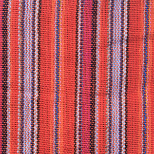 (Large) Orange with Redish White Stripes 0177