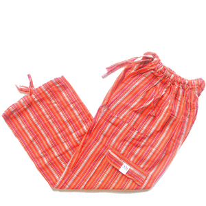 (Large) Orange with Redish White Stripes 0177