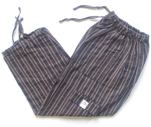 (Medium) Brown and Black with White Stripes 0179