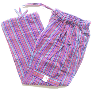 (Small) Purple with Blue and White Stripes 0181
