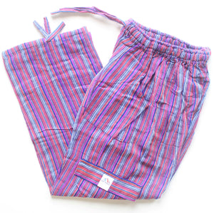 (Small) Purple with Blue and White Stripes 0181
