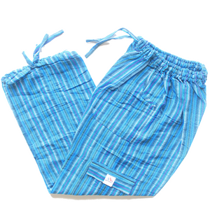 (Small) Light Blue with Purple and White Stripes 0183