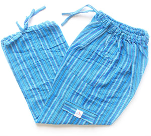 (Small) Light Blue with Purple and White Stripes 0183