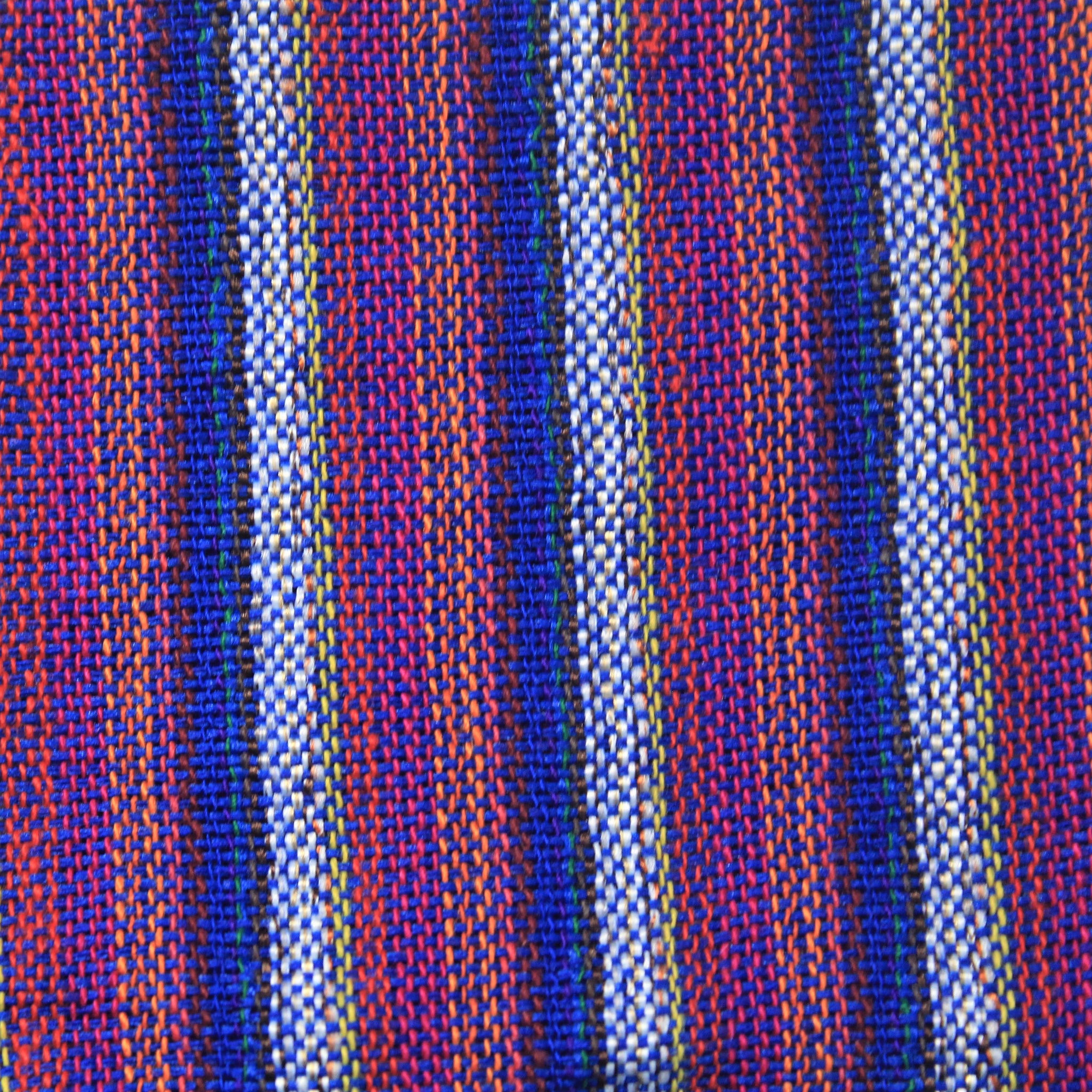 (Medium) Purple with White and Blue Stripes 0192