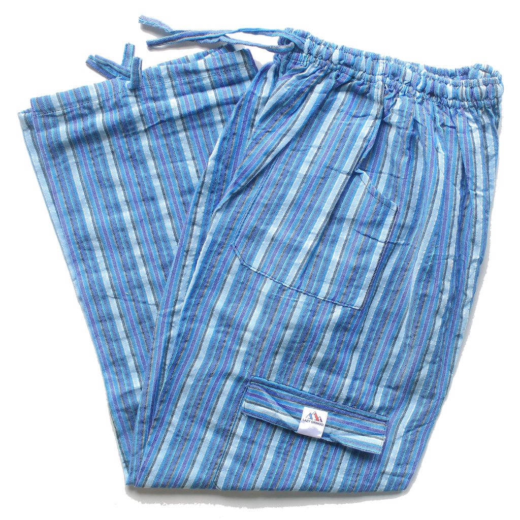 (XL) Light Blue with Blue and Purple Stripes 0193