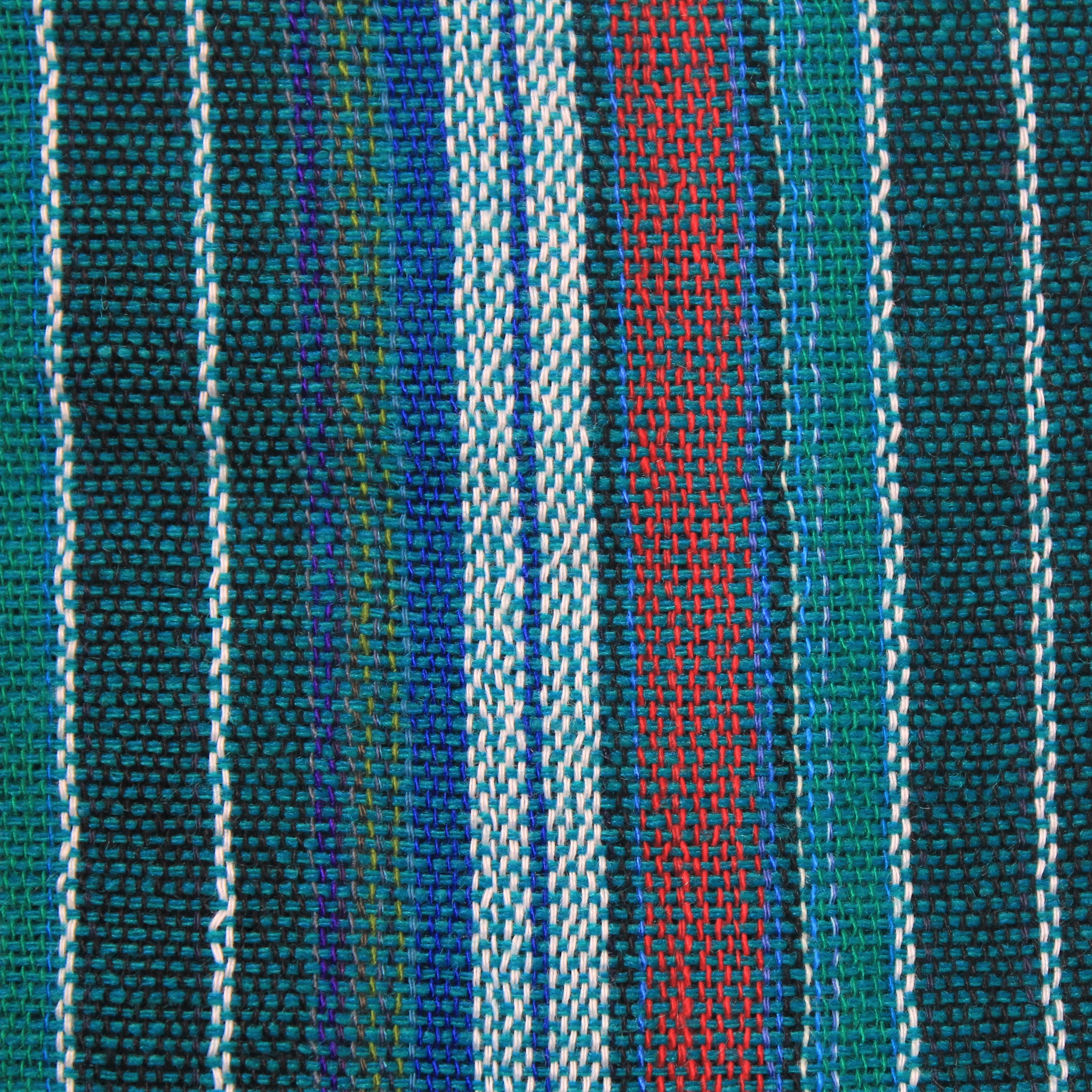 (Small) Green with Green and Red and White Stripes 0196