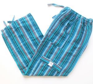 (Small) Green with Green and Red and White Stripes 0196