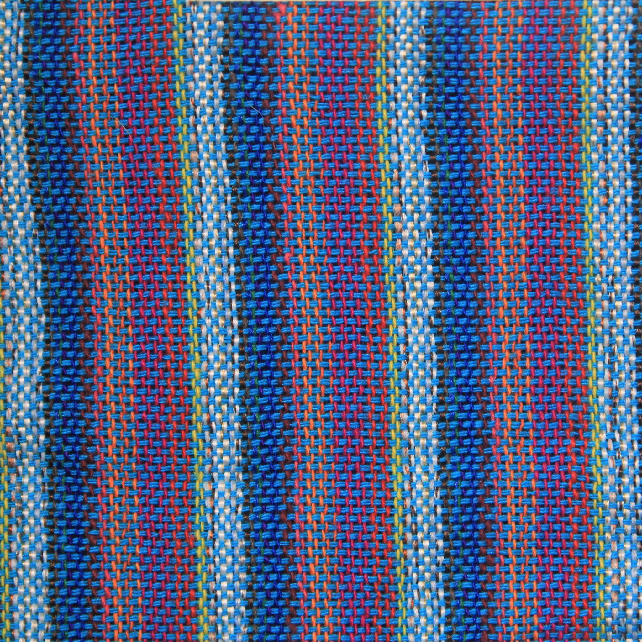 (Medium) Purple with Blue and Greenish White Stripes 0198