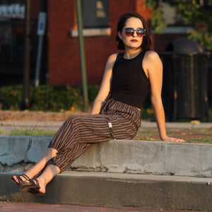 (Small) Orangey Brown Lounge Pants 0009