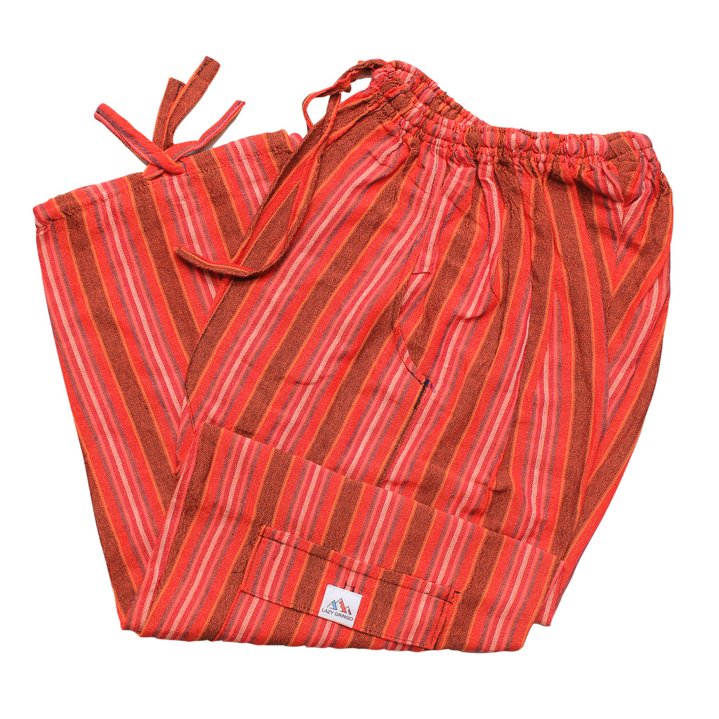 (Large) Pinkish Orangey with subtle Greenish stripes 0206