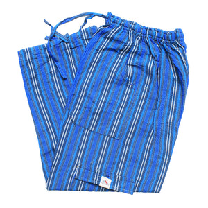 (Large) Blue with White and Grayish stripes 0207