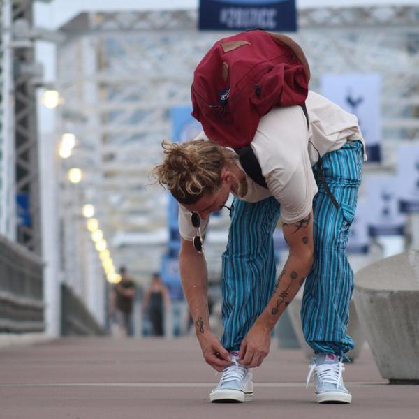 (Large) Yellowish Blueish Maybe Brownish Lounge Pants 0119