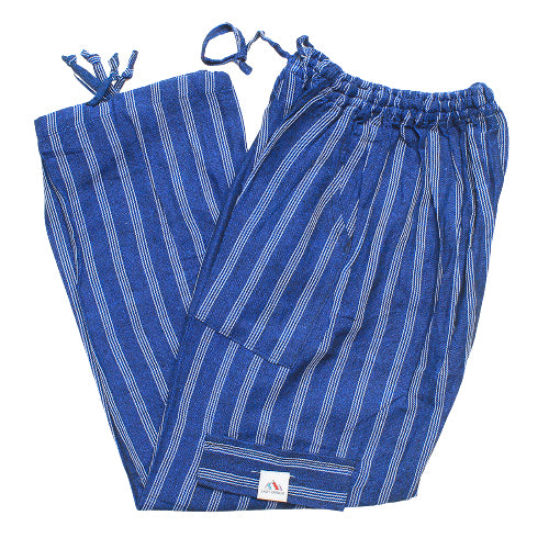 (Medium) Blue with four White stripes 0236