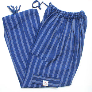 (Medium) Blue with four White stripes 0236