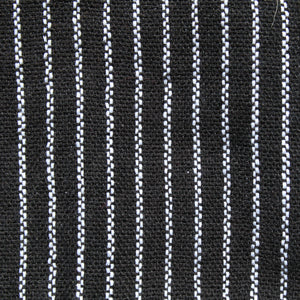 (Medium) Black with thin White stripes 0238