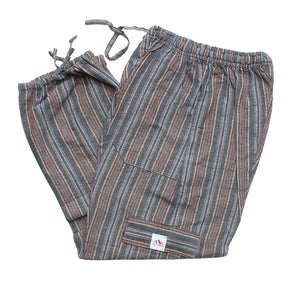(Small) Brownish with Grey and Orangey Stripes 0227