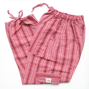 (Small) Pinkish with Red and Grey stripes 0230