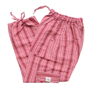 (Small) Pinkish with Red and Grey stripes 0230