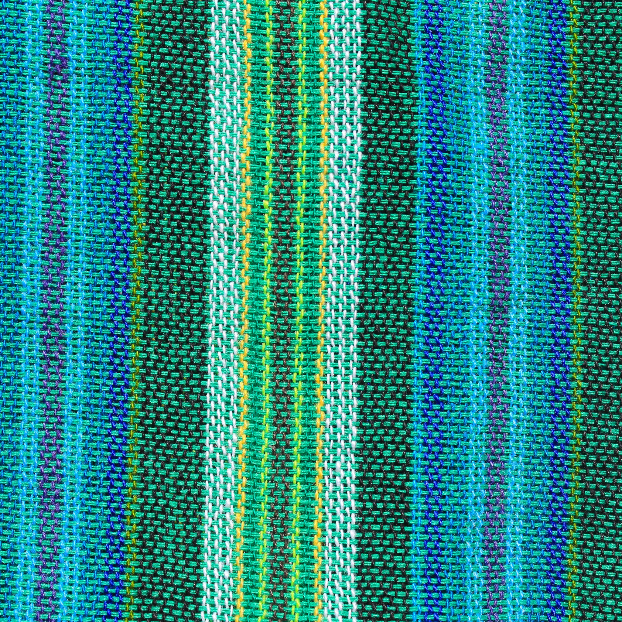 (Small) Green with Yellow and Blue and more Green stripes 0231