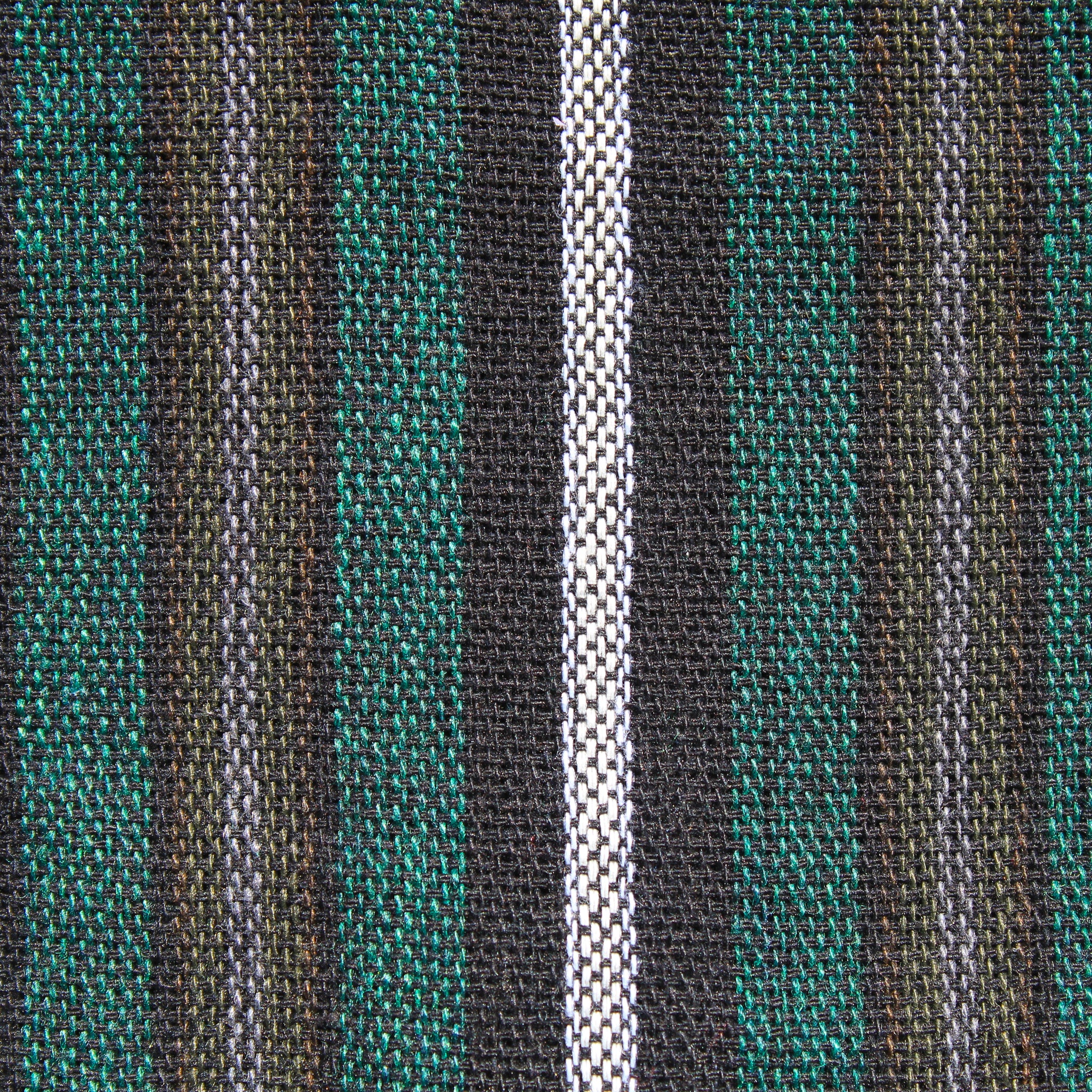 (XL) Green with Black, White, and Greyish Stripes 0217