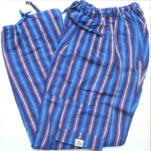 (XL) Blueish with Purpley Pink Stripes 0222