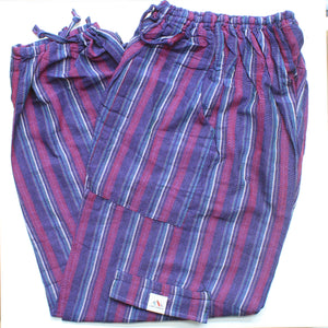 (XL) Purple on Purple with Greyish and White Stripes 0225