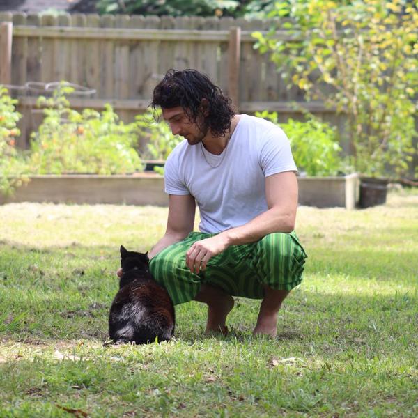 (XL) Rasta on Blackish Lounge Pants 0154