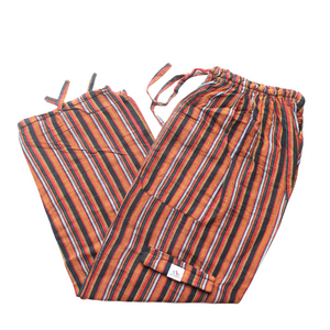 (XL) Orange with Green, Black, and Yellow Stripes 0263