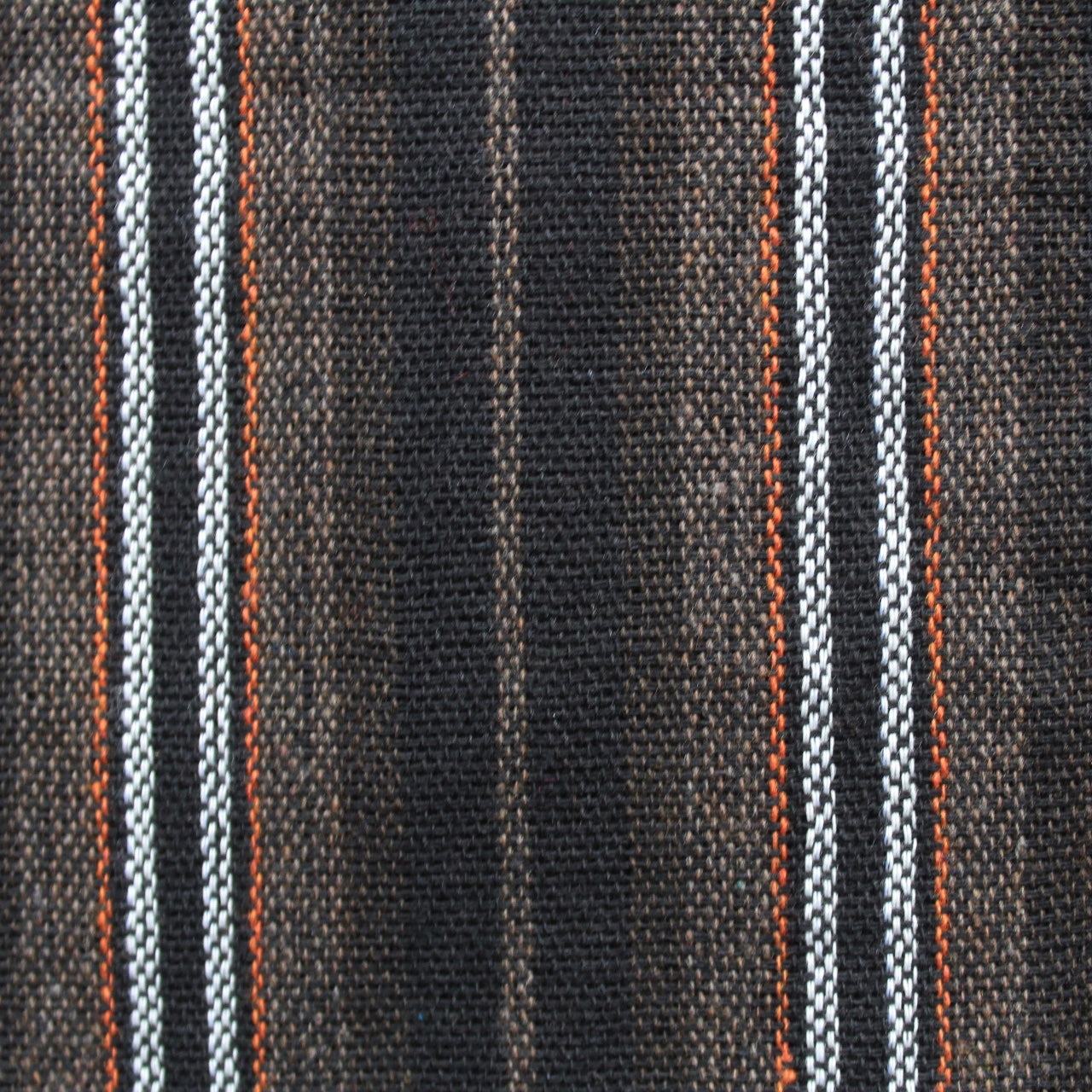 (Small) Brown with Orange and White stripes 0240