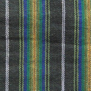 (Small) Green with Yellow, Black, and White stripes 0244