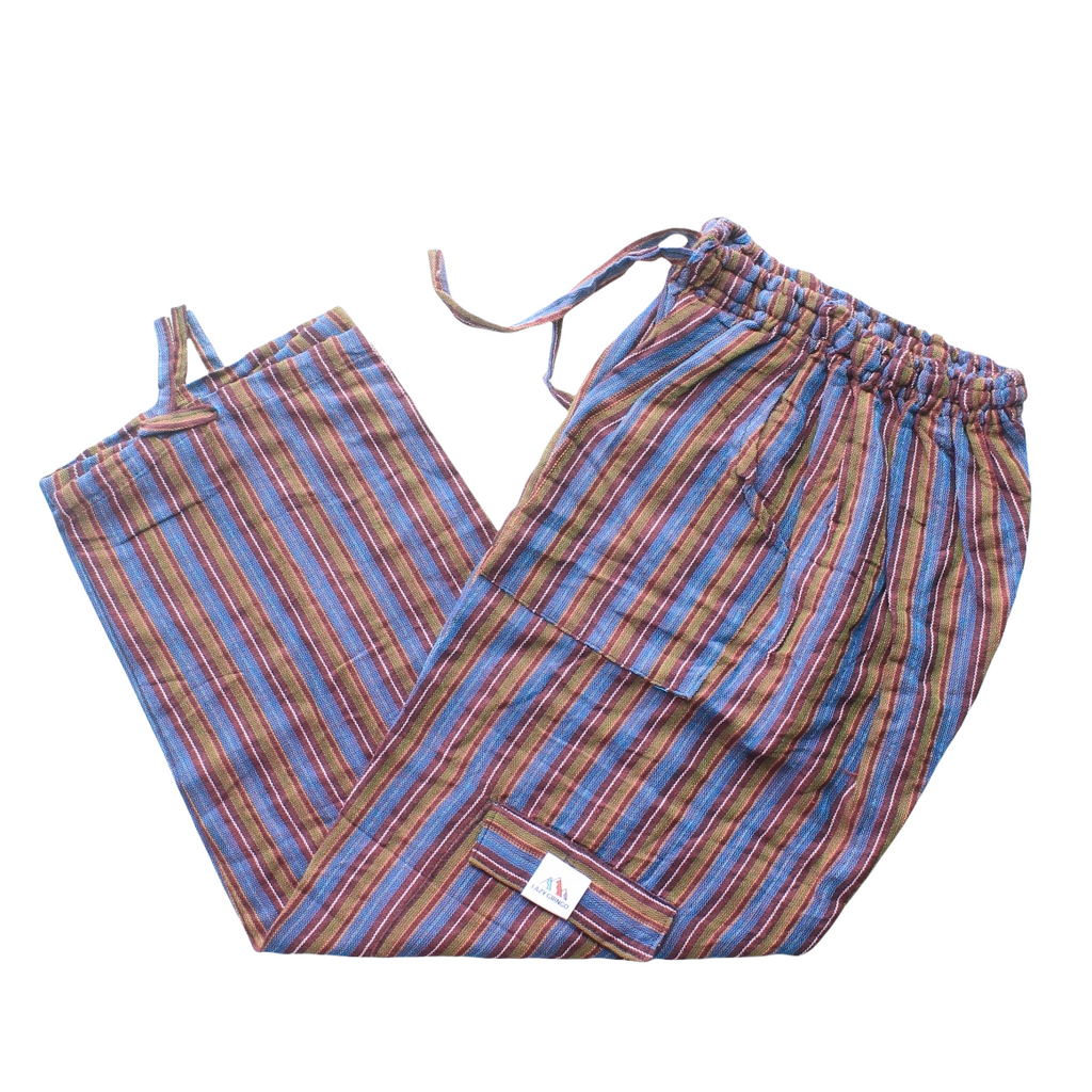 (Small) Blue with Greenish Brown, Red, and White 0241