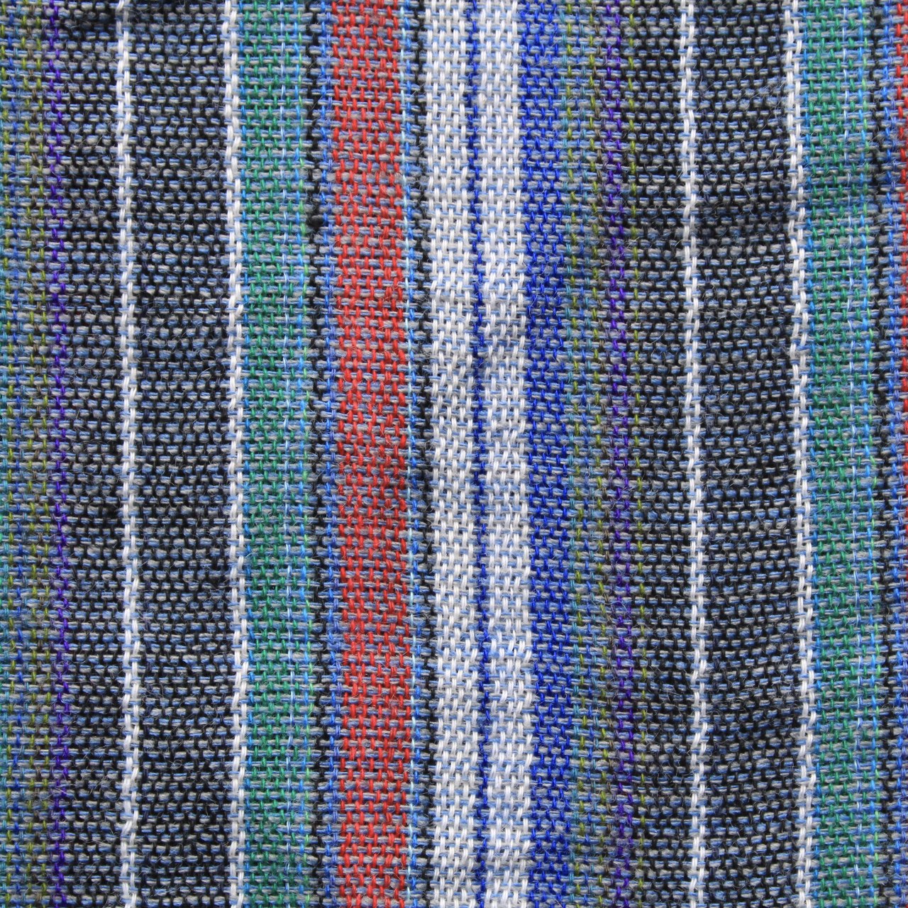 (XL) Green, Blue, Purple, Red, Black, and White stripes 0262