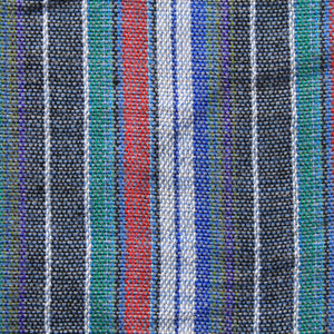 (XL) Green, Blue, Purple, Red, Black, and White stripes 0262