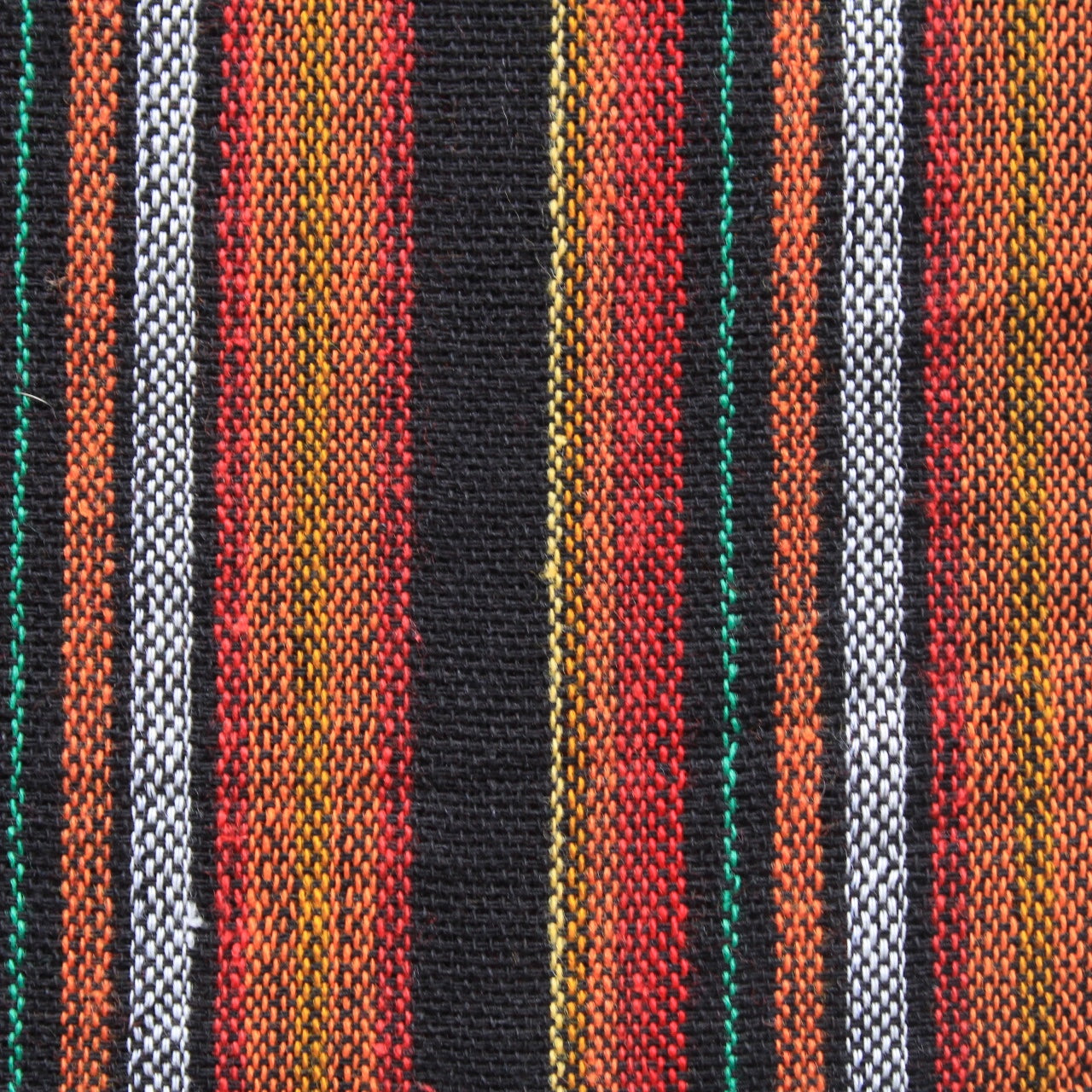 (XL) Orange with Green, Black, and Yellow Stripes 0263